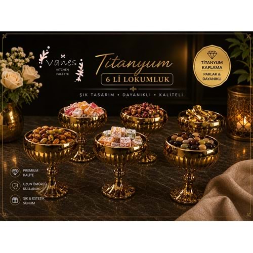 Vanes Titanyum 6 Lı Lokumluk