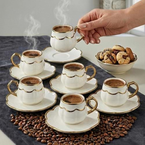 Özlife 9010 12 Prç Porselen Fincan Takımı (12 Adet)