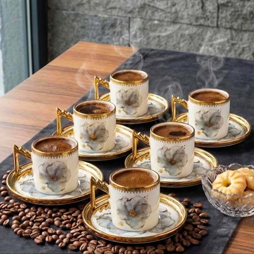 Özlife 9016 12 Prç Porselen Fincan Takımı (12 Adet)