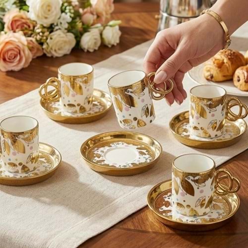 Özlife 9017 12 Prç Porselen Fincan Takımı (12 Adet)
