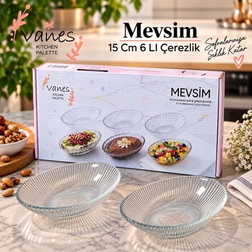Vanes Mevsim 15 Cm 6 Lı Çerezlik (8 Paket)