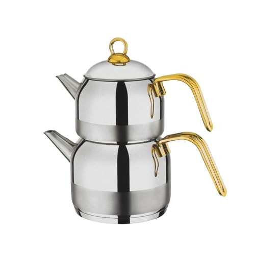 Vivaldi Tuana Mini Boy Gold Kulp Çaydanlık (6 Adet)