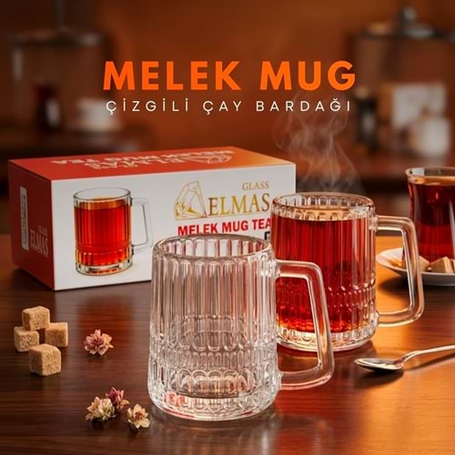 Elmas Melek Kulplu Bardak (8 Paket)