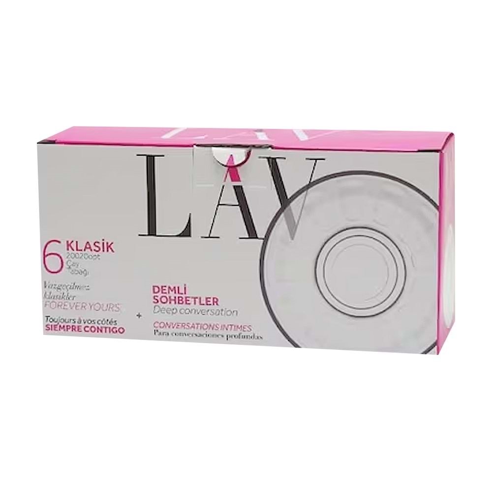 Lav 20020 Optikli Çay Tabağı (12 Paket)