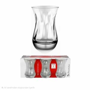 Paşabahçe 62511 Aida Optikli Çay Bardak (12 Paket)