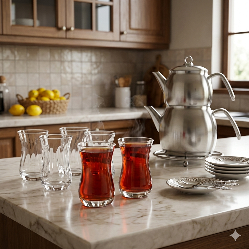 Paşabahçe 62511 Aida Optikli Çay Bardak (12 Paket)