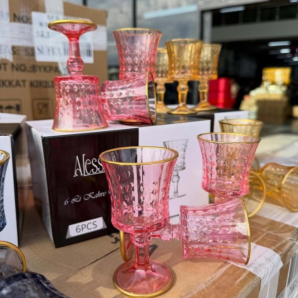 ALS 35929 ALessia Bal Renkli Kahve Yanı Bardağı (24 paket)