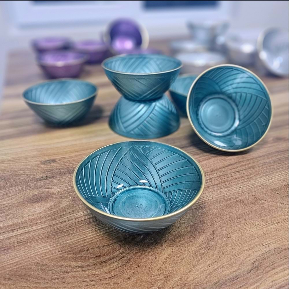 Lav Els262 6 Lı Boyalı Cam Kase (8 Paket)