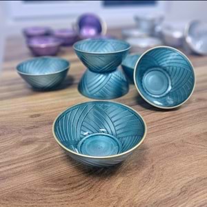 Lav Els262 6 Lı Boyalı Cam Kase (8 Paket)