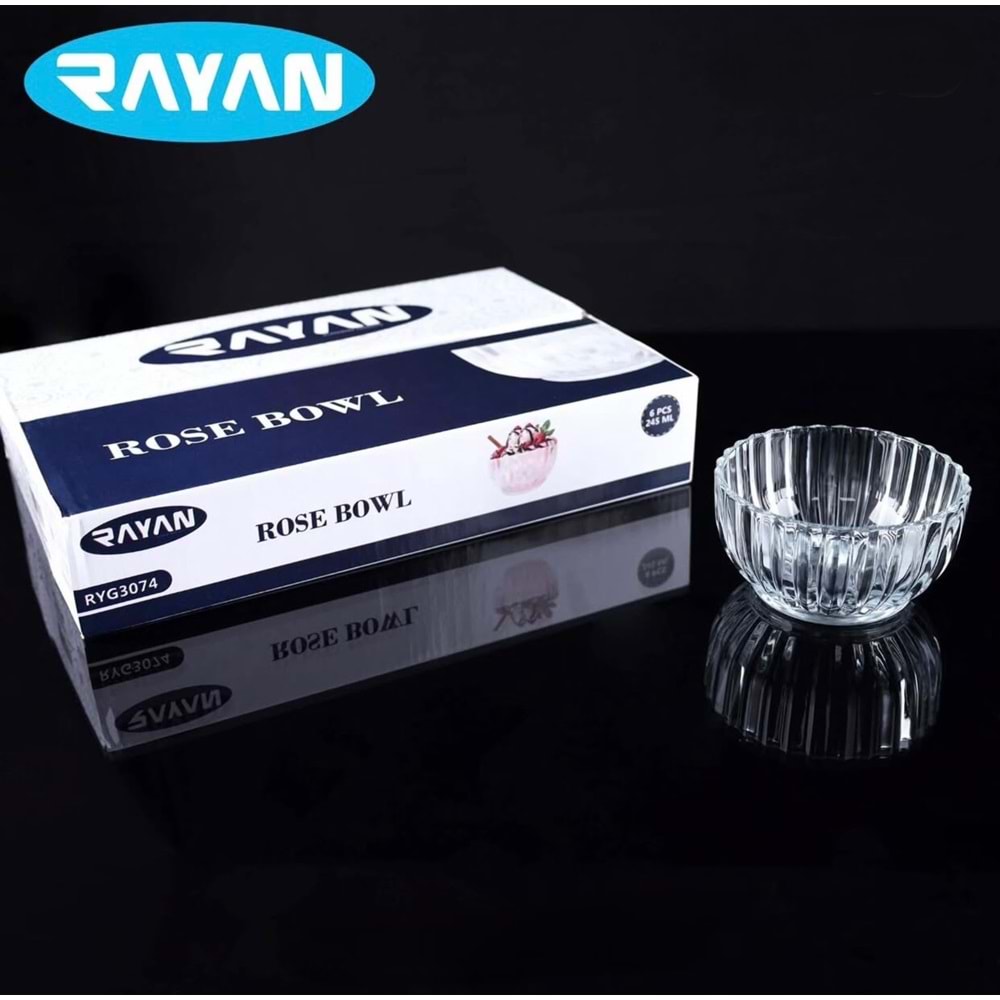 Rayan Rose 6 Lı Kase (8 Paket)