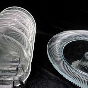 Vanes Şölen 7 Parça Ayaklı Sunumluk Şeffaf (4 Paket)