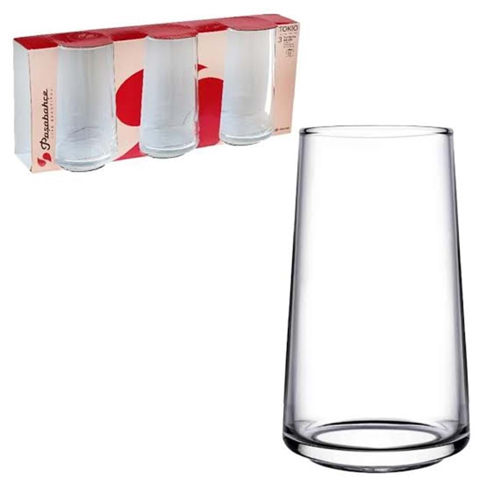 Paşabahçe 420410 Tokio 3 Lü Meşrubat Bardak (8 Paket)