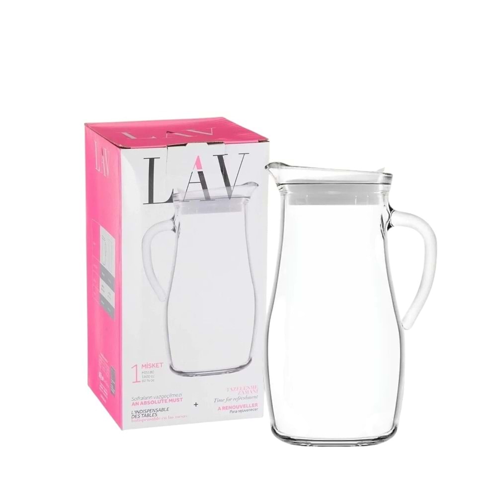 Lav Mis180 Pk0002R Sürahi (6 Paket)