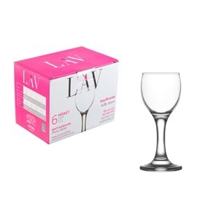 Lav Mis509E 6 Lı Ayaklı Kahve Yanı Bardak (4 Paket)