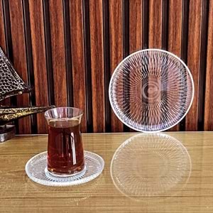 Vanes V327 18 Parça Majestic Çay Seti Şeffaf (4 Paket)