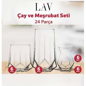 Lav Alyas2 Valeria 24 Parça Set (2 Paket)
