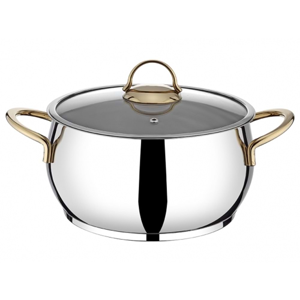 Vivaldi Tombo Derin 24 Cm Tencere Gold