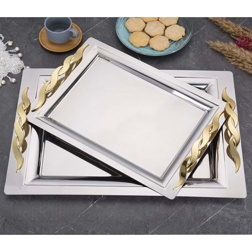 Özburak Mercan 2 Lİ Çay Tepsi