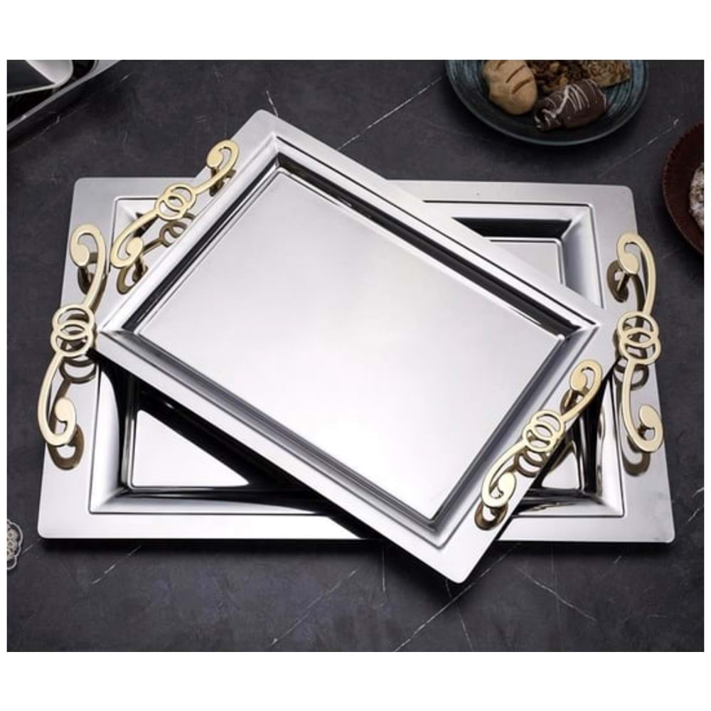 Özburak Mercan 2 Lİ Çay Tepsi