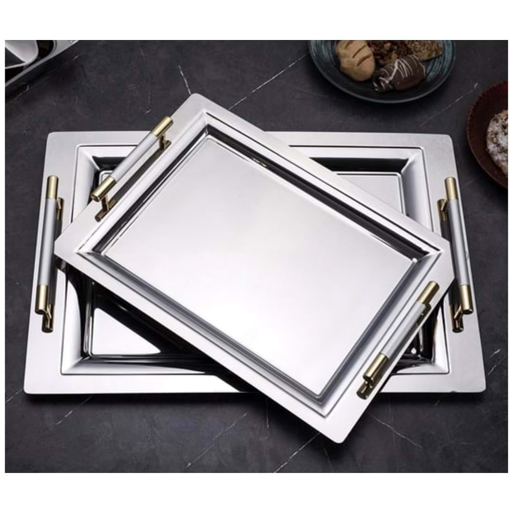 Özburak Mercan 2 Lİ Çay Tepsi