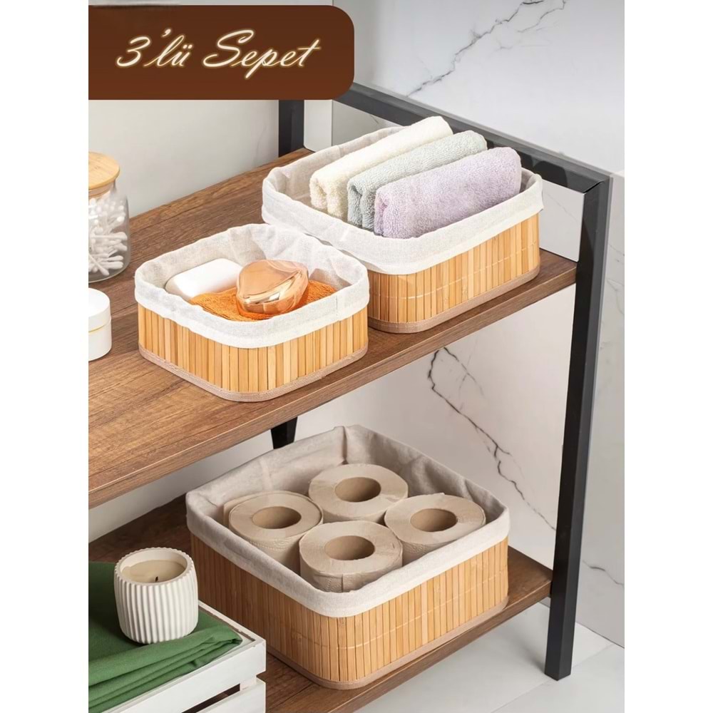 Porsima 2083 / 2084 / 2082 3 Lü Ekmek Sepeti (8 Adet)