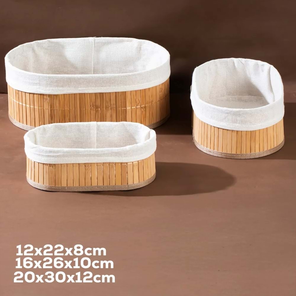 Porsima 2083 / 2084 / 2082 3 Lü Ekmek Sepeti (8 Adet)