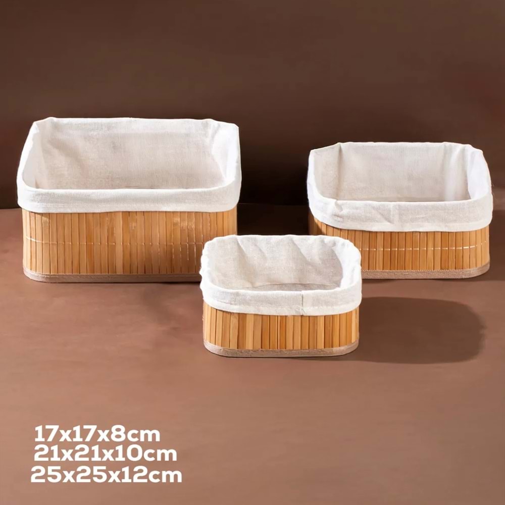 Porsima 2083 / 2084 / 2082 3 Lü Ekmek Sepeti (8 Adet)