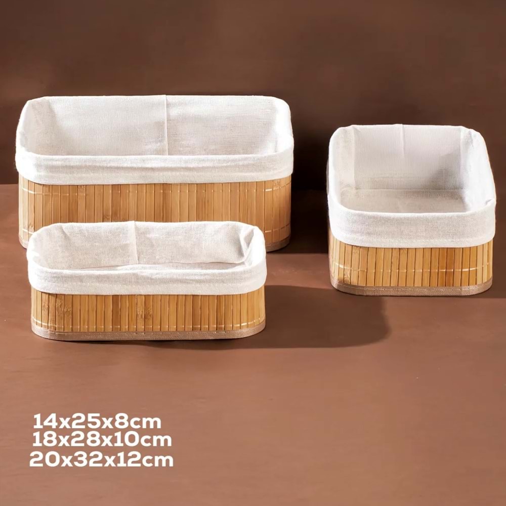 Porsima 2083 / 2084 / 2082 3 Lü Ekmek Sepeti (8 Adet)