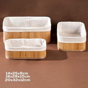 Porsima 2083 / 2084 / 2082 3 Lü Ekmek Sepeti (8 Adet)