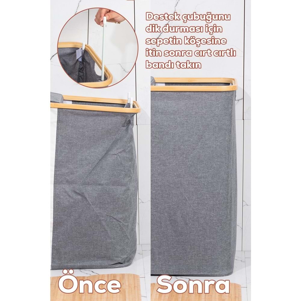 Porsima MİO-103 Kirli Çamaşır Sepeti (20 Adet)