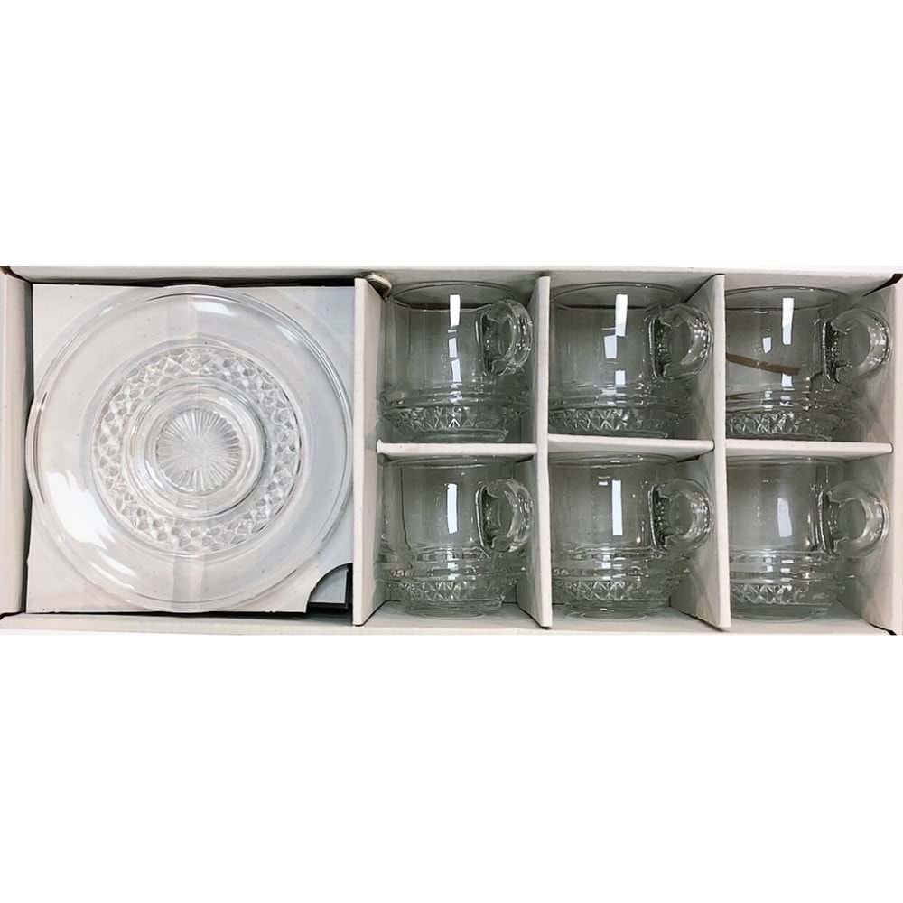 Herencıa Lale 12 Parça Kahve Fincanı Seti (4 Paket)