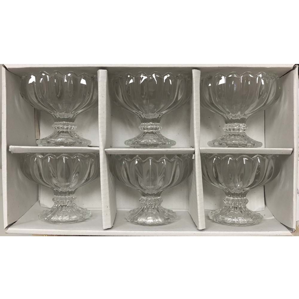 Herencıa Mimoza 6 Lı Ayaklı Sunumluk Şeffaf (6 Paket)