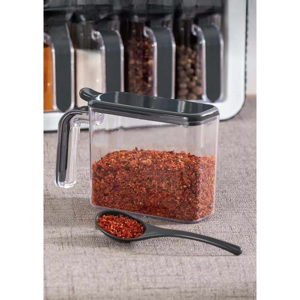 Porsima 1041 Siyah Beyaz 12 Li Klasik Baharatlık