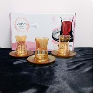 Vanes Vera 12 Parça Çay Seti (6 Paket)