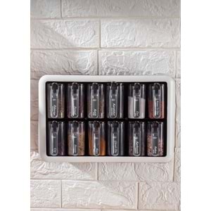 Porsima 1165 Siyah Beyaz 12 Li Random Baharatlık (1 Paket)