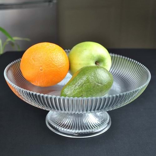 Vanes Soren 25 Cm Ayaklı Meyvelik Şeffaf (6 Paket)