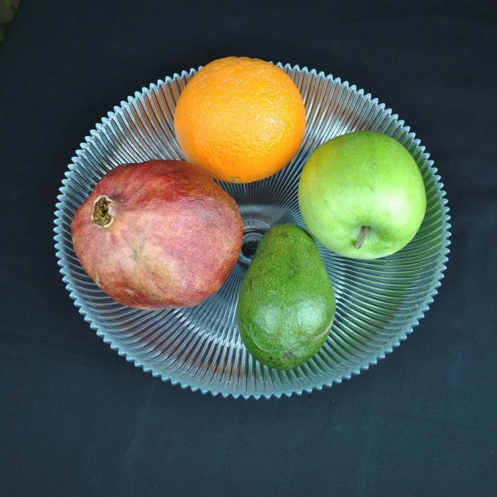 Vanes Soren 25 Cm Ayaklı Meyvelik Şeffaf (6 Paket)