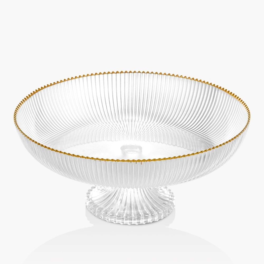 Vanes Soren 25 Cm Ayaklı Meyvelik Yaldızlı (6 Paket)