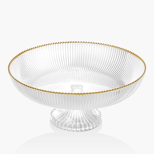 Vanes Soren 25 Cm Ayaklı Meyvelik Yaldızlı (6 Paket)