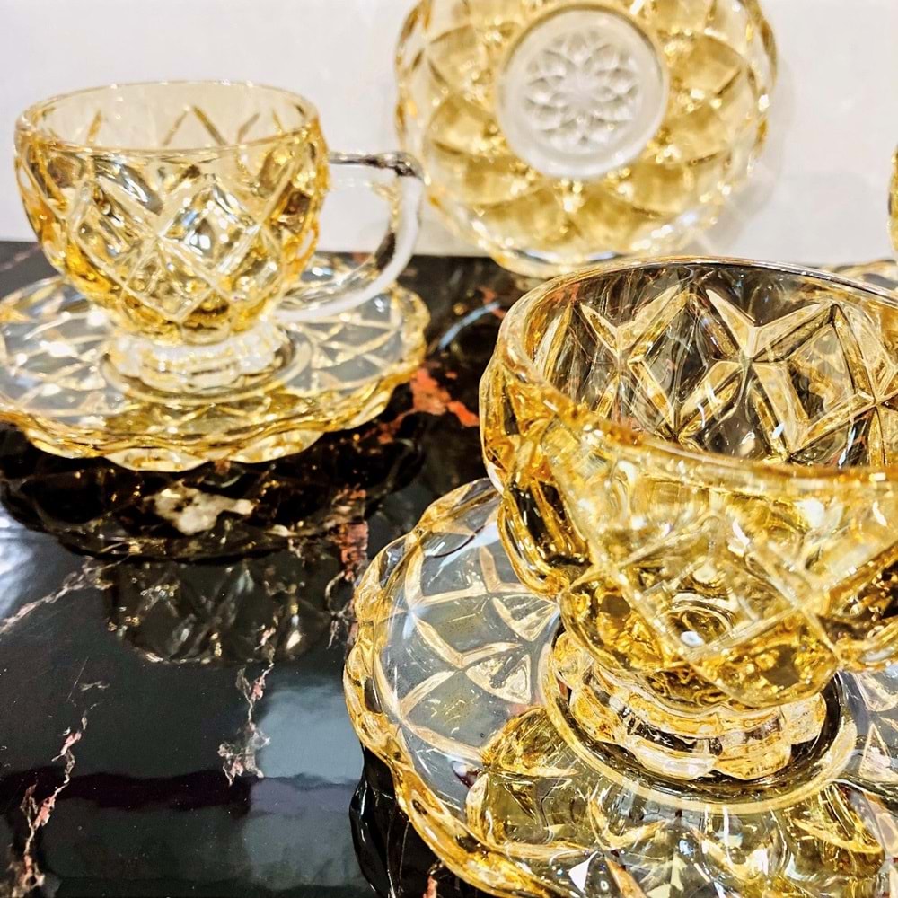 Herencıa Ahu 6 Lı Fincan Seti Lüsterli (8 Paket)