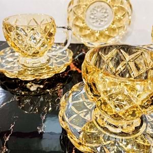 Herencıa Ahu 6 Lı Fincan Seti Lüsterli (8 Paket)