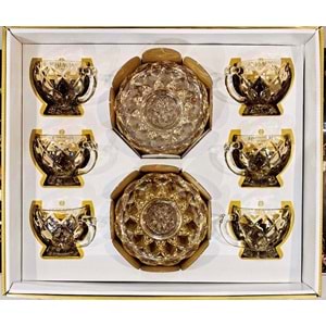 Herencıa Ahu 6 Lı Fincan Seti Lüsterli (8 Paket)