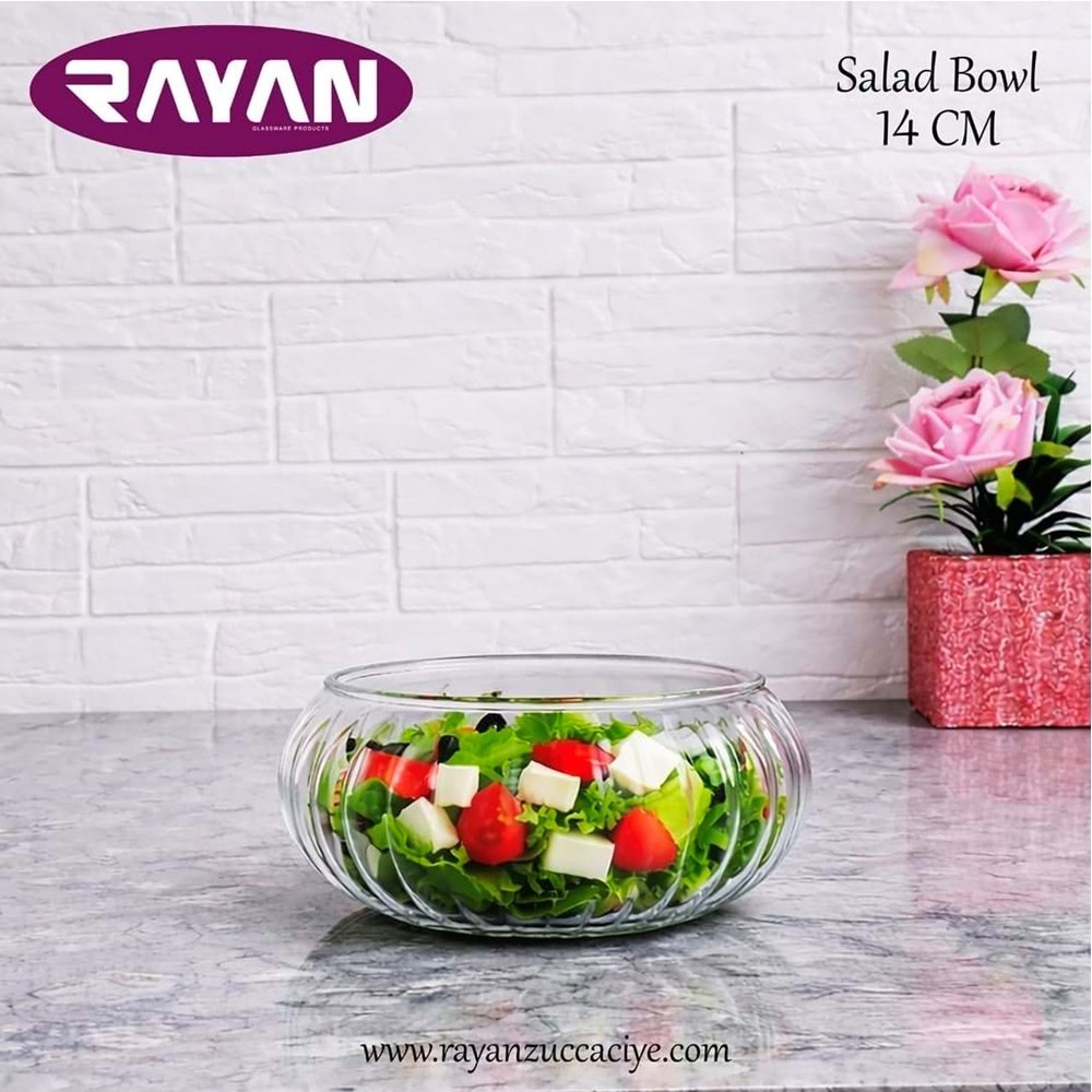 Rayan 3 Lü Salad Bowl 14 Cm (6 Paket)