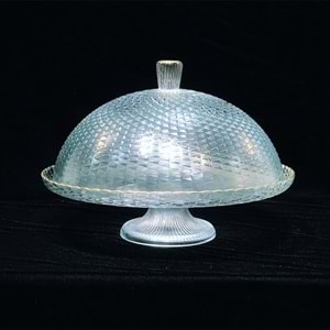 Vanes Aden 30 Cm Ayaklı Kek Fanusu Ağız Yaldız (4 Adet)