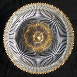 Vanes Soren 25 Cm Çiçek Ayaklı Meyvelik Yaldızlı (6 Paket)