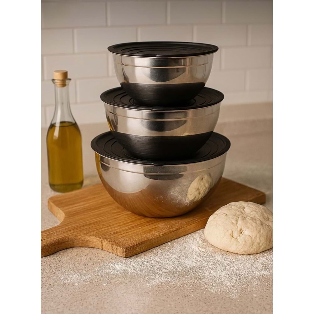 Sıla 9 Parça Rendeli Saklama Kabı (16/20/24 Cm)