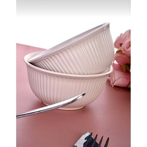 Seramik 12 Cm Çizgili Çorba Kasesi (36 Adet)