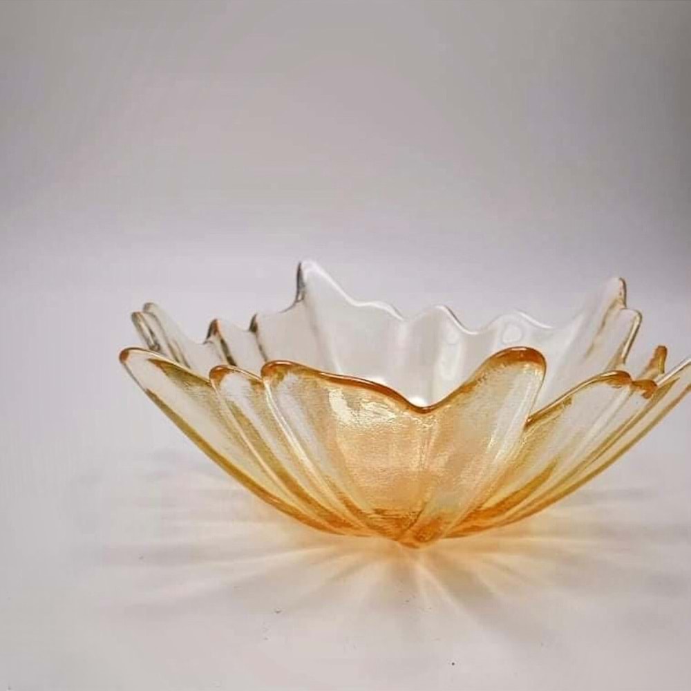 Vanes Yaprak 6 Lı Cam Çerezlik Oranj (12 Paket)