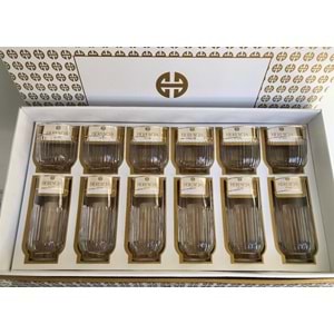 Herencıa 12 Parça Manolya Kösem Altın Yaldız (4 Paket)