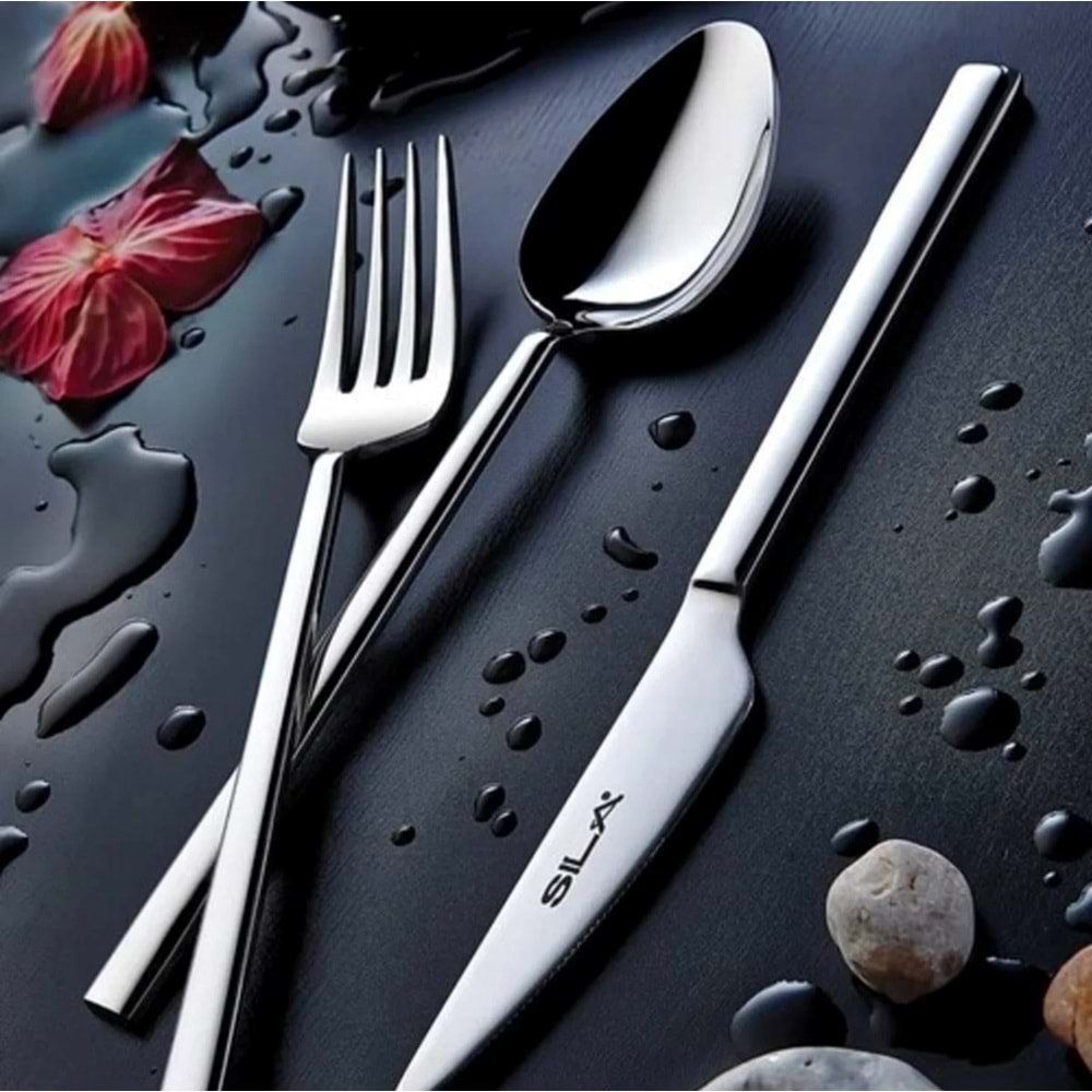 Sıla 602 Elit 90 Parça Kaşık Çatal Seti - Kutulu